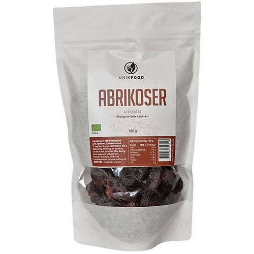 Abrikoser Økologisk - 500 gram - Unikfood