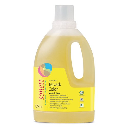 Tøjvask color mynte citron - 1.5 Liter - Sonett