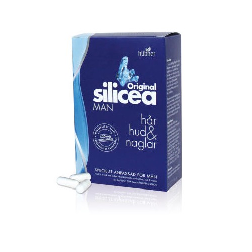 Original silicea MAN hud, hår & negle - 60 styk - Hübner