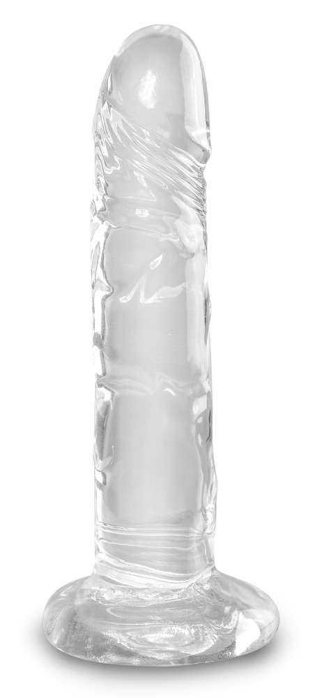 Naturdildo "6"-Cock Clear" med sugekop