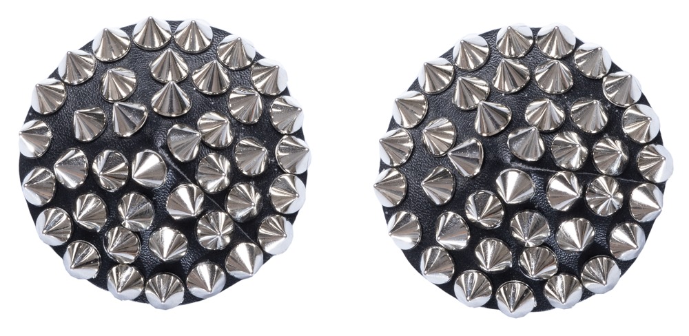 Nippelstickers Â»SpikesÂ« i imiteret læder