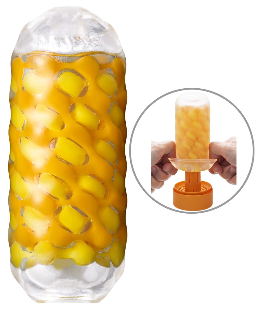 Masturbator "ARTE" med dygtigt sammenvævet stimuleringsstruktur