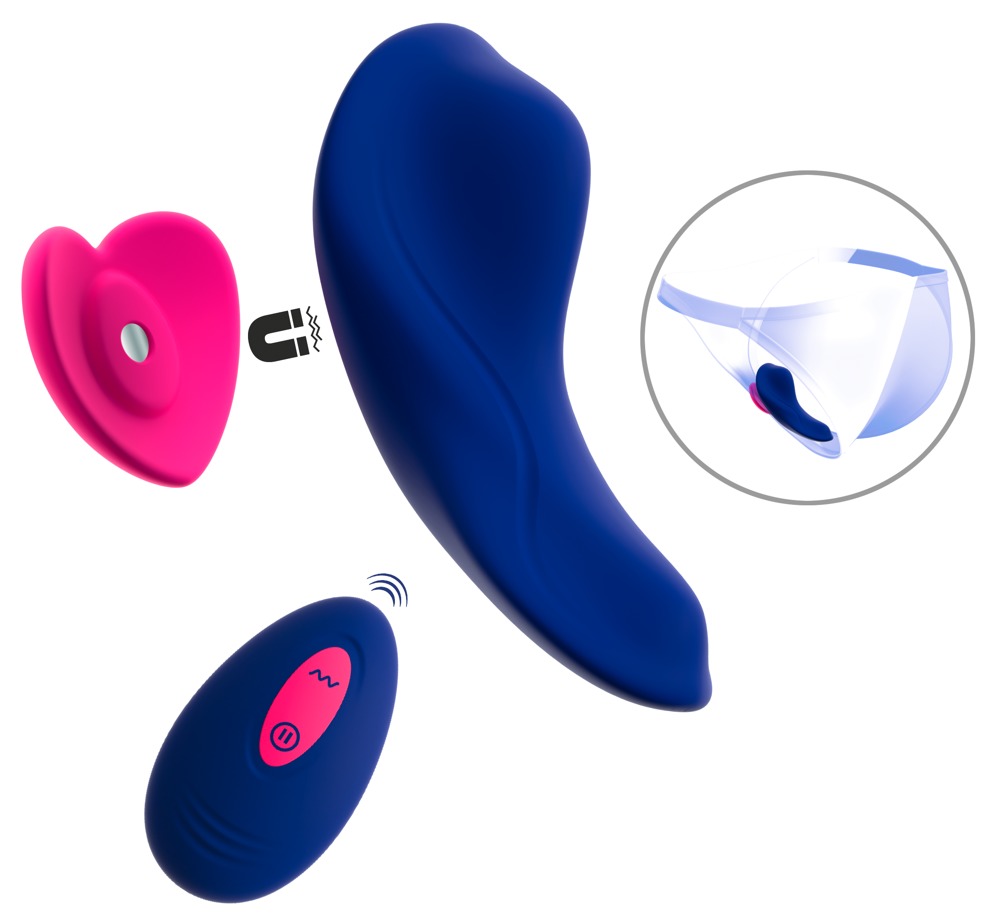 Panty Vibrator Â»HeartÂ« med fjernbetjening