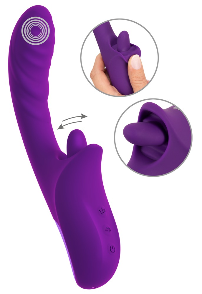 Vibrator "be Naughty" med tunge-klitorisstimulator