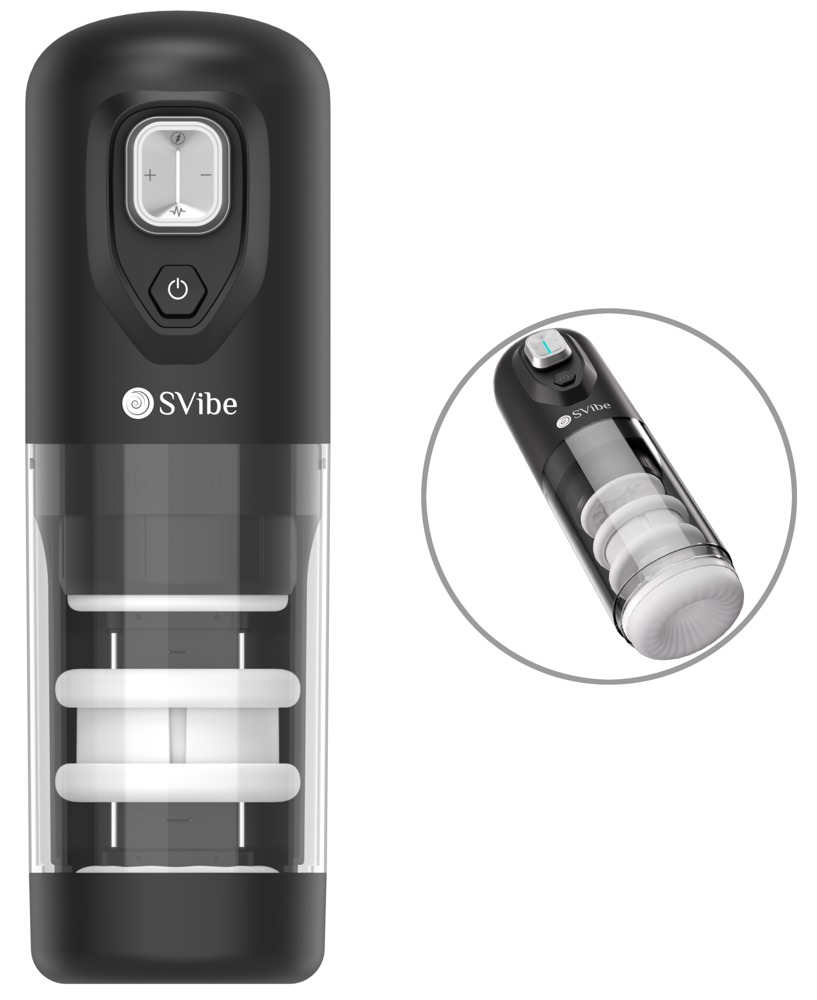 Masturbator âJET IKONâ med varme, vibration og stødmassage