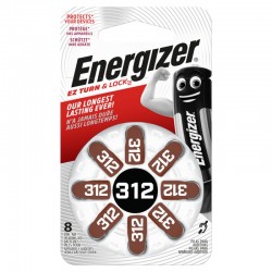Energizer Hearing Aid 312 -8 pack - Batteri