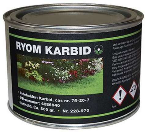 Karbid Ryom 500 gram (calciumkarbid)