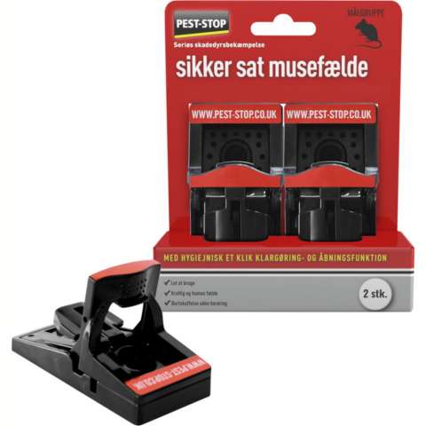Musefælde 2 stk. Pest-Stop (Sikker sat)