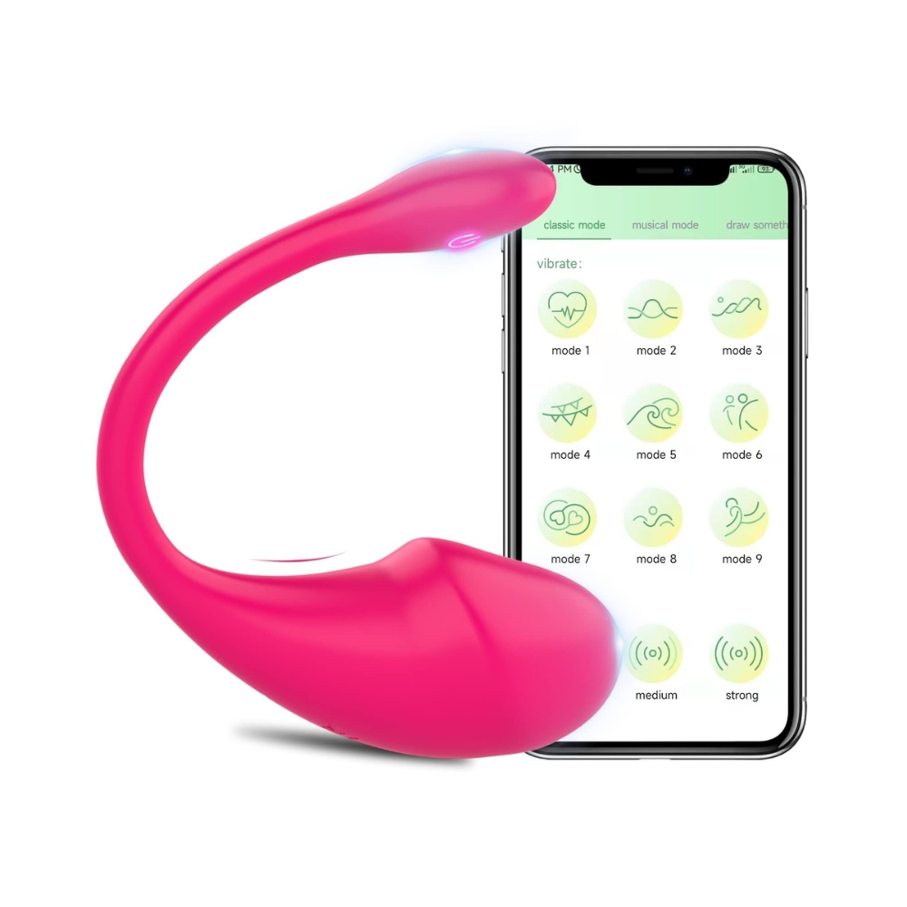 Rejsevenlig Vibrator Æg med App-styring