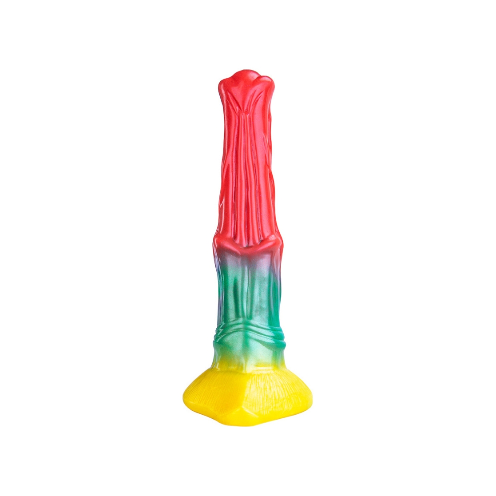 Farverig Monster Dildo - 26,3 cm