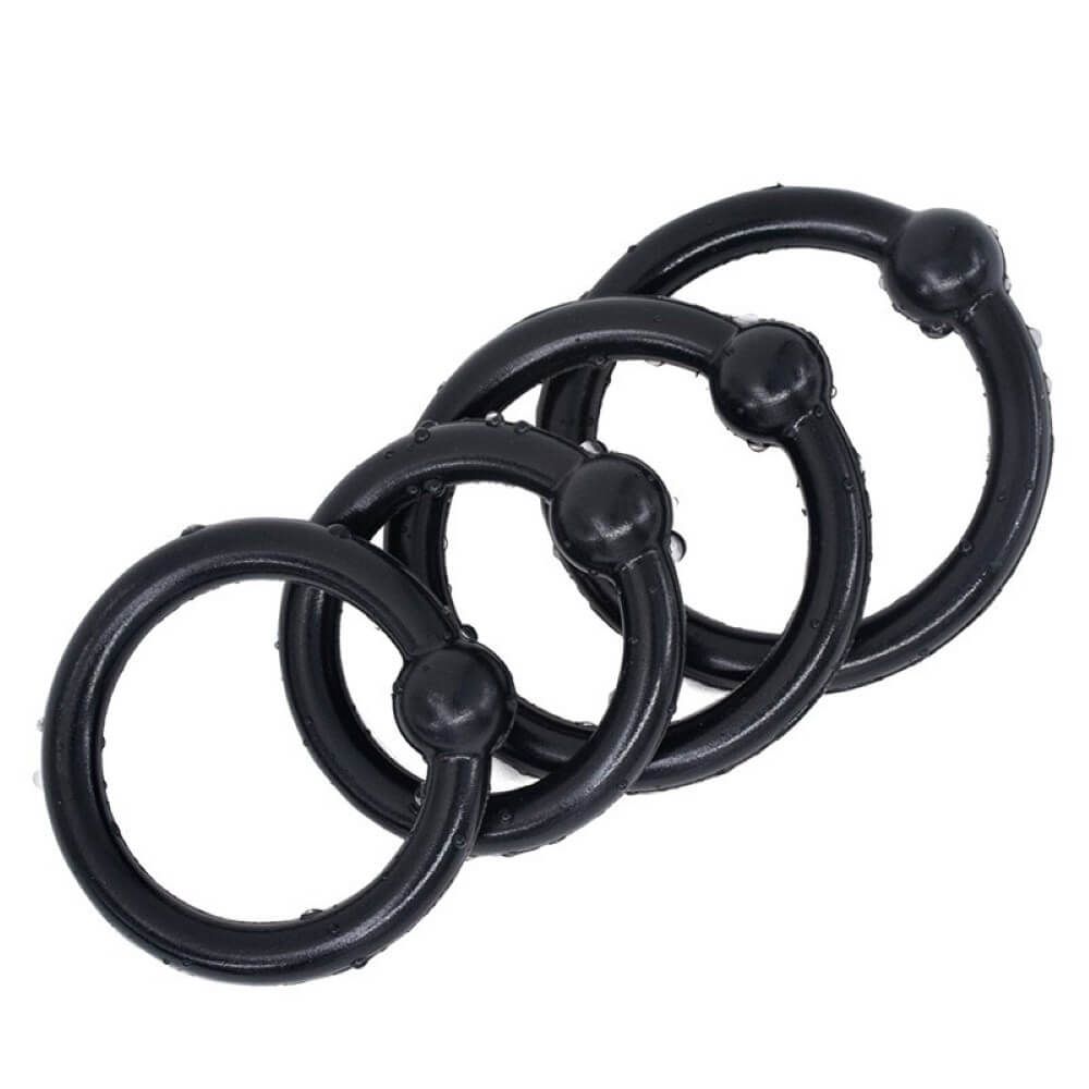 Penisringe Med Kugle - 4 stk