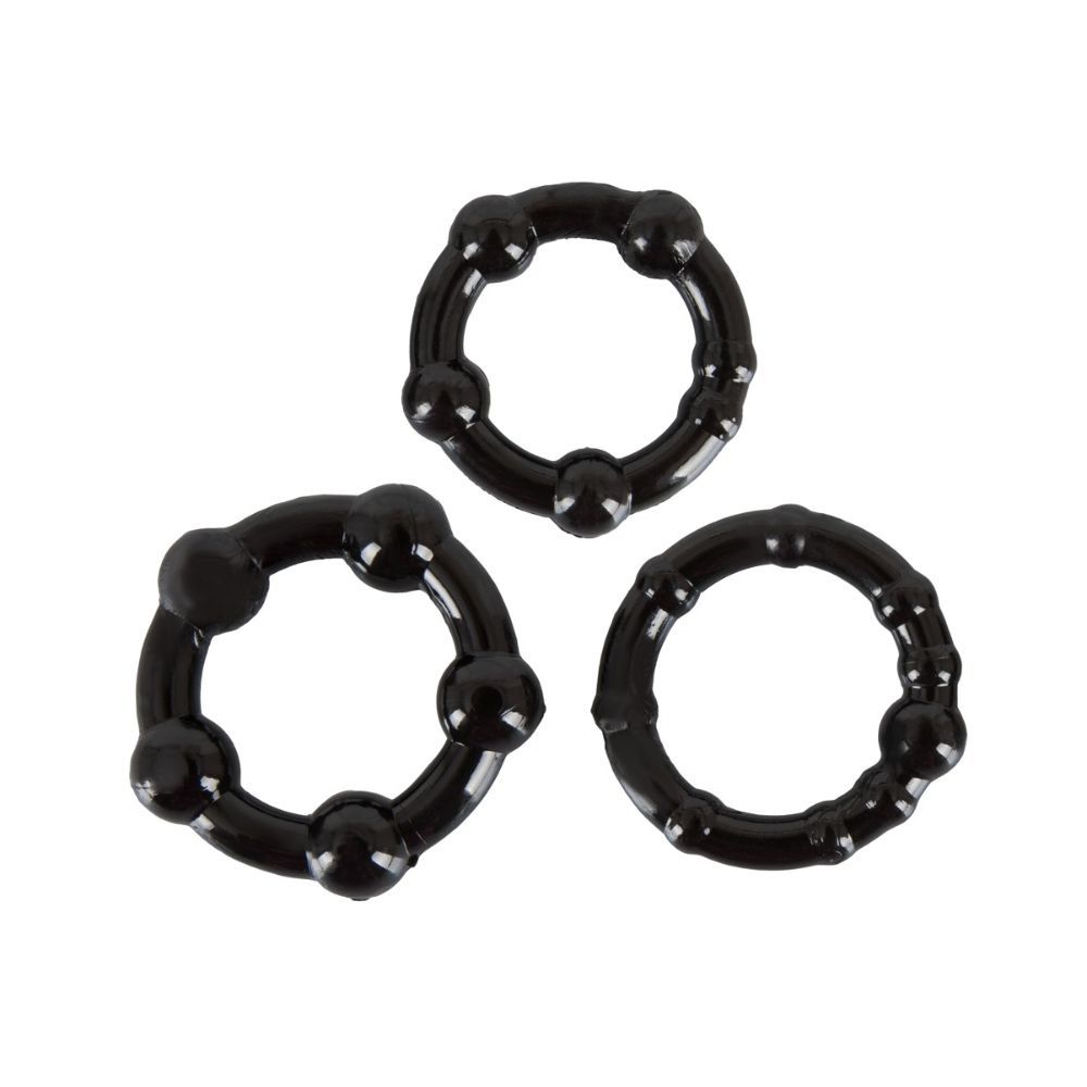 Cock Rings Set "Get Hard" Schw