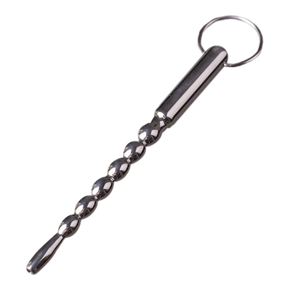 Stål Penis-Plug med "Perler"