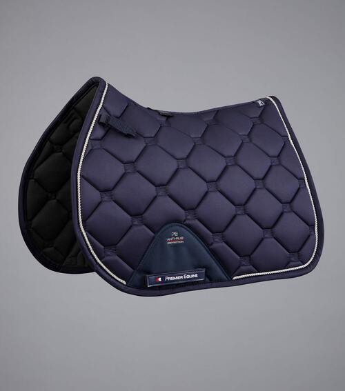 Premier Equine Saltare Close Contact sadelunderlag - Spring - Navy