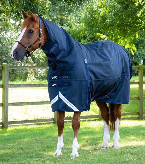 Premier Equine Buster Storm Combo 420g med sømløs hals - Navy - 7,3" (165cm)