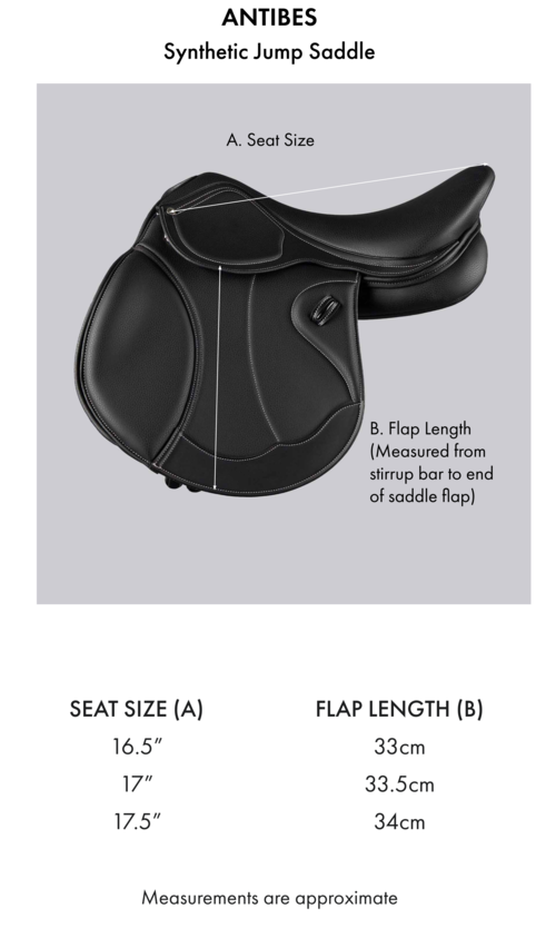 Premier Equine Antibes springsadel - Havnna mørkebrun, 16,5"