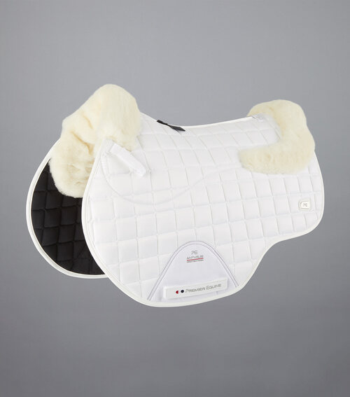 Premier Equine Atlantis CC Satin spring underlag - Hvid/natur merino