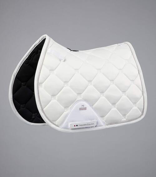 Premier Equine Saltare Close Contact sadelunderlag - Spring - Hvid