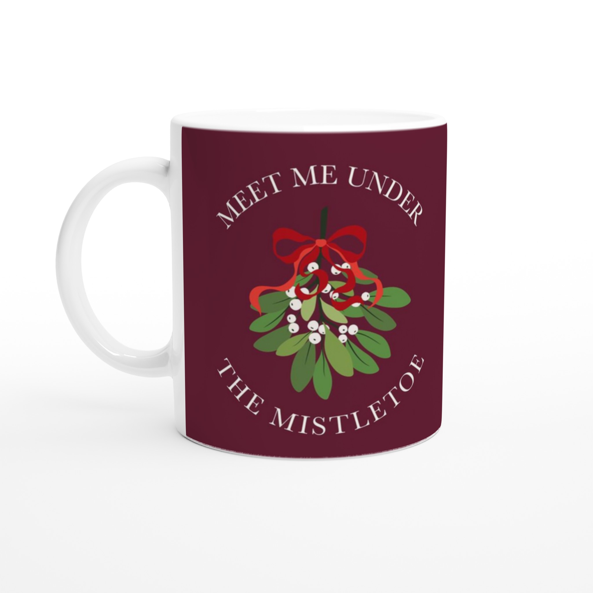 Meet Me Under the Mistletoe Julekrus med flot motiv (325 ml)