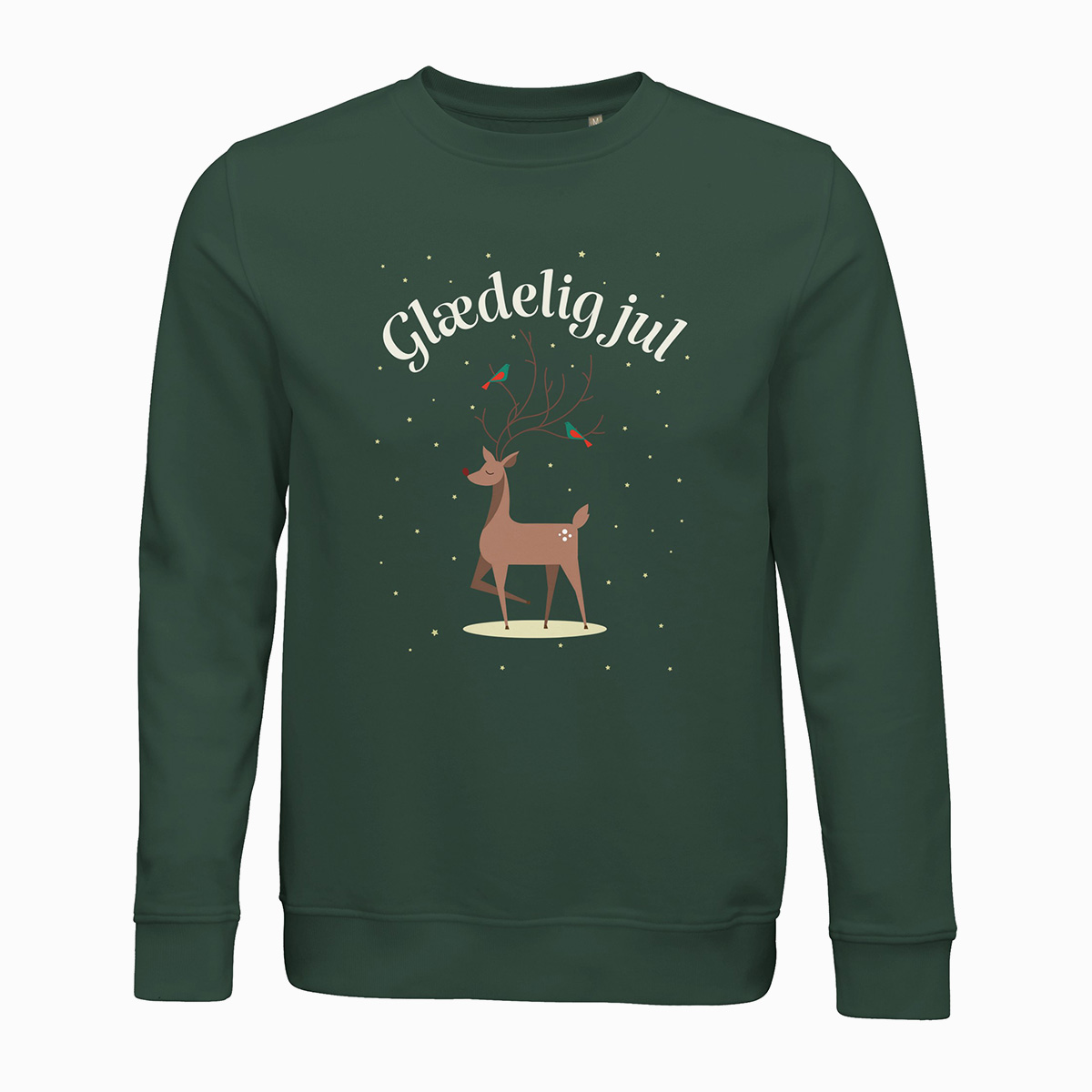 Glædelig jul Rensdyr Jule sweatshirt med dansk tekst (Unisex)