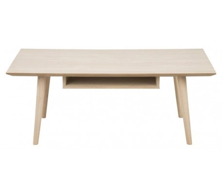 Century Sofabord i egetræ og finér 115 x 60 cm - Hvidpigmenteret