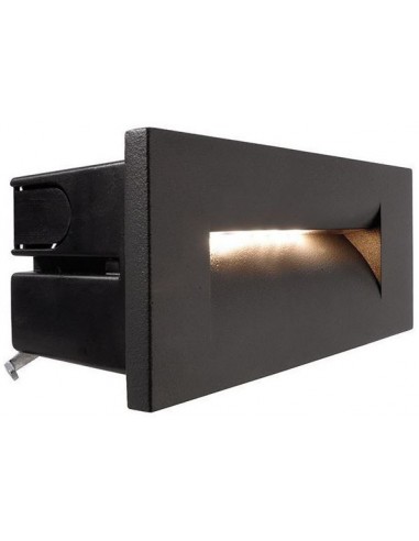 Yvette III A væglampe til indbygning 25 x 8,7 cm 10W LED - Antracit