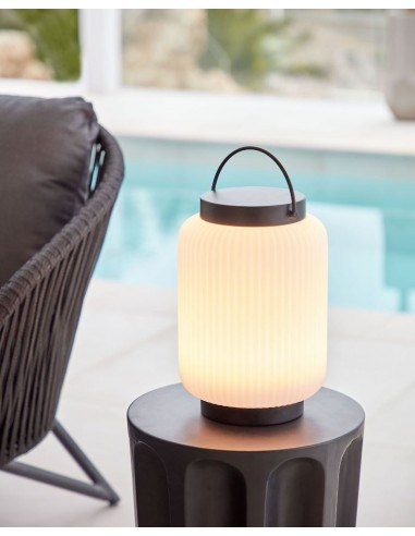 VERONA trådløs udendørslampe H36 x Ø20 cm - Sort/Hvid