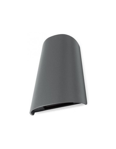 TWILL Up-Down Væglampe i aluminium H17,4 cm 1 x 11W SMD LED - Mat mørkegrå