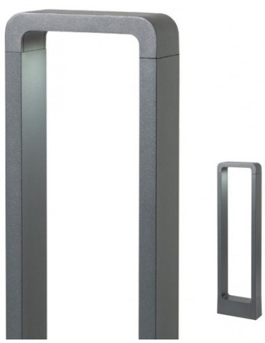 RADEON Bedlampe i aluminium og glas H60 cm 1 x 9W COB LED - Mat mørkegrå