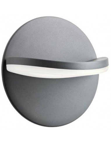 GIMBAL Væglampe i aluminium og polycarbonat B18,3 cm 1 x 16W SMD LED - Mat mørkegrå