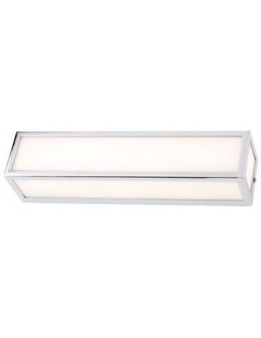 EGO Badeværelseslampe i metal og glas 36 x 8 cm 1 x 11W SMD LED - Krom/Hvid