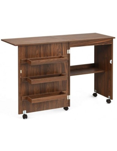 Symaskinebord eller computerbord i møbelplade 118,5 x 40 cm - Brun