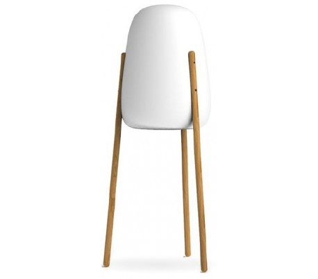 Rocket udendørs gulvlampe H144,3 cm - Hvid/Natur