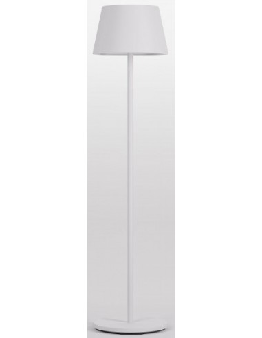 TESEO Trådløs udendørs gulvlampe i aluminium og polycarbonat H150 cm 1 x 10W SMD LED - Mat hvid