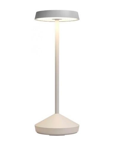 SOPHIE Trådløs udendørs bordlampe i aluminium H29,5 cm 1 x 2,2W SMD LED - Mat hvid