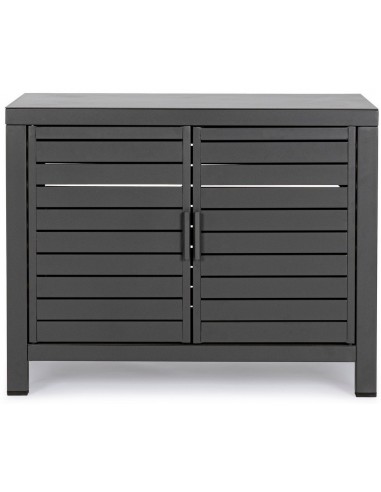 Atlantic hyndeskab i aluminium H70 x B90 x D55 cm - Charcoal