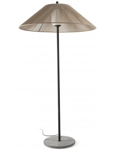 SAIGON Udendørs gulvlampe H195 x Ø105 cm 1 x E27 - Mørkegrå/Beige