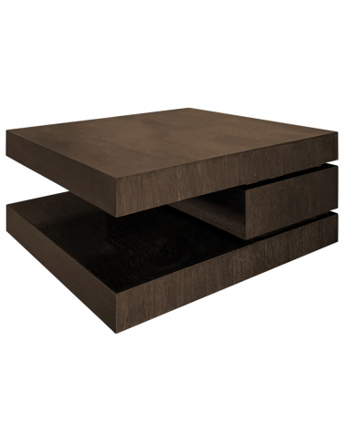 Oakura sofabord i egetræsfinér 90 x 90 cm - Brun