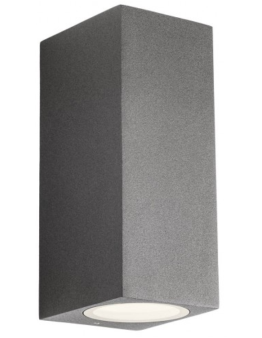 BRIO Up-Down Væglampe i aluminium og glas H16,2 cm 1 x 10W COB LED - Mat mørkegrå