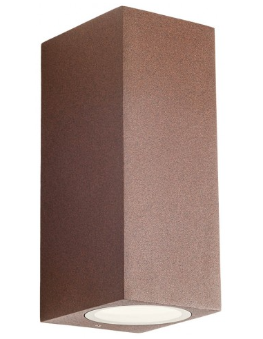 BRIO Up-Down Væglampe i aluminium og glas H16,2 cm 1 x 10W COB LED - Mat corten