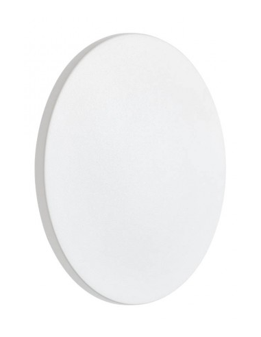 TANIT Væglampe i aluminium og polycarbonat Ø18 cm 1 x 12W SMD LED - Mat sandhvid