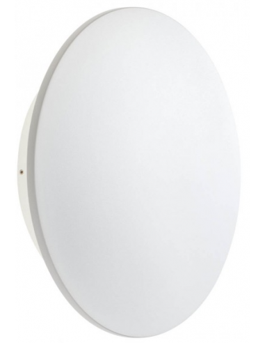 TANIT Væglampe i aluminium og polycarbonat Ø30 cm 1 x 24W SMD LED - Mat sandhvid