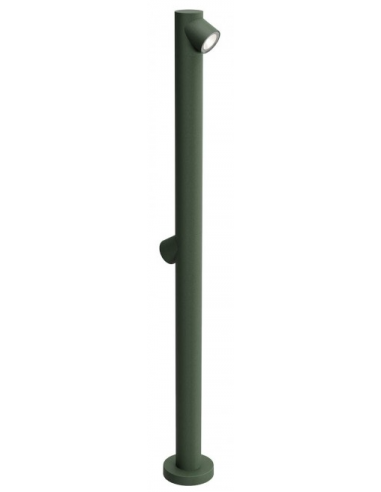 UBOAT Bedlampe i aluminium og glas H90 cm 2 x 6W COB LED - Mat mørkegrøn