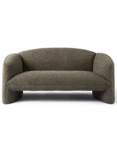 NACHII 2-Personers sofa i plys polyester B174 cm - Mørk mosgrøn