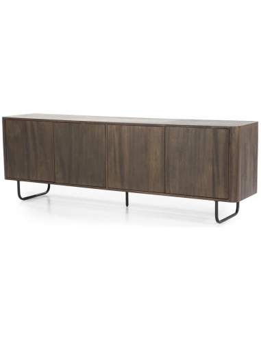 James Tvbord i metal og mangotræ B180 cm - Sort/Brun