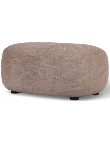 Luusar puf til sofa eller lænestol i polyester og træ 91,5 x 66 cm - Svag lilla