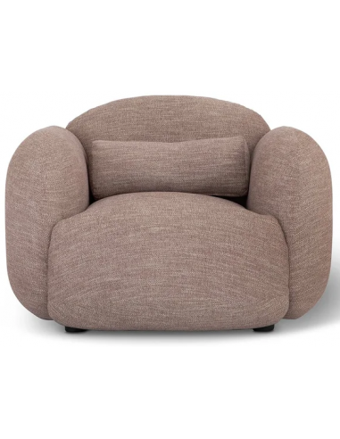 Luusar lænestol i polyester og træ 111 x 98 cm - Svag lilla