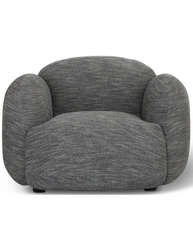 Luusar lænestol i polyester og træ 111 x 98 cm - Antracit