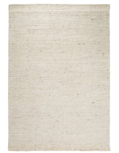 Takara tæppe i 90% uld og 10% polyester 290 x 190 cm - Elfenbenshvid meleret