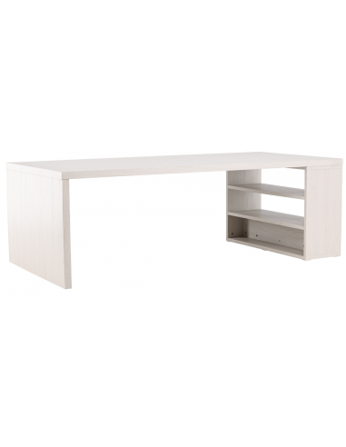 Mika spisebord i mdf H75 x B230 x D110 cm - Hvidtet